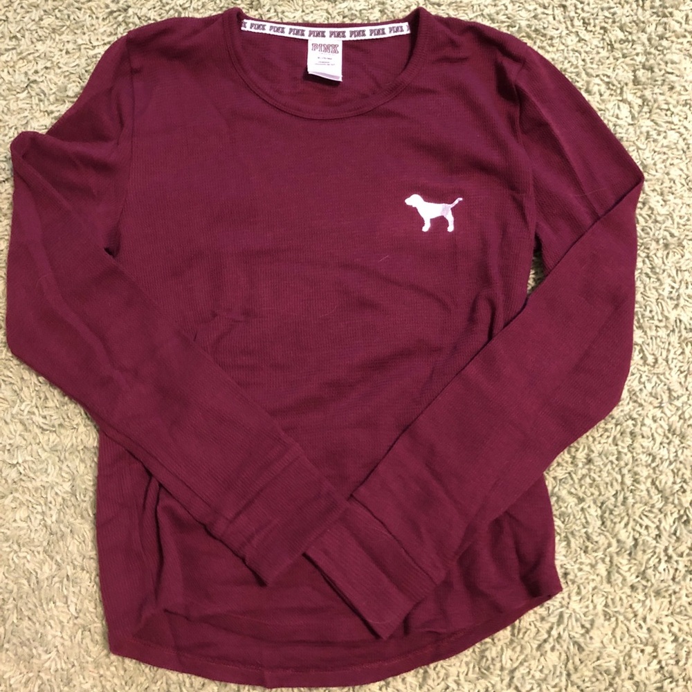 PINK Maroon Sleep Shirt